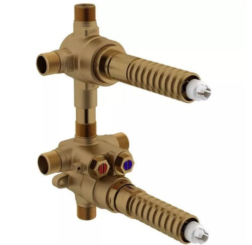 Rohl R1052BD 1/2" Thermostatic Rough-In Valve With Two Outlet Dedicated Diverter