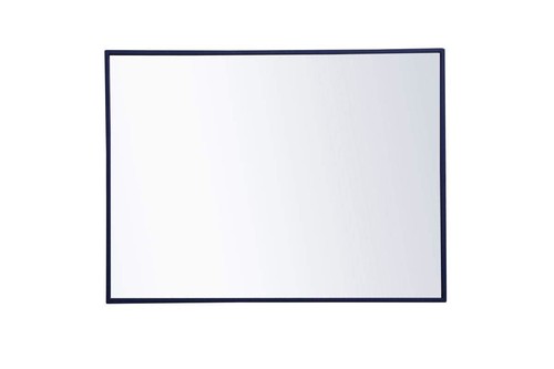 Elegant Decor Metal Frame Rectangle Mirror 24x 32 inch in Blue