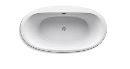BRAND NEW Kohler 24001-0 Sunstruck 60" Soaking Bathtub for Freestanding, Center