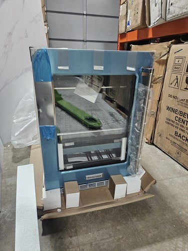 KitchenAid KUBL314KSS 24" Beverage Center with Glass Door. 2 Minor Dings