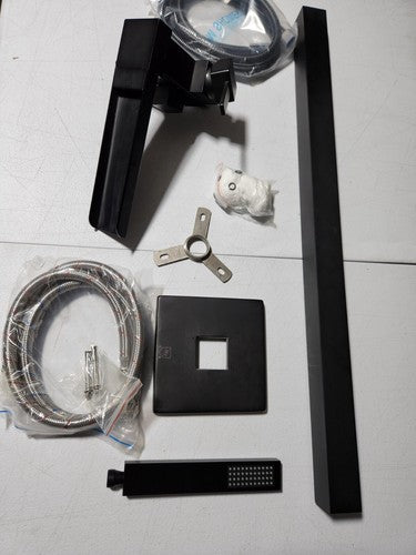 Anzzi Union Floor Mounted Claw Foot Tub Filler Built-In Diverter FS-AZ0059 Black