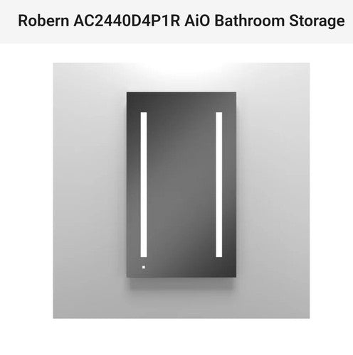 Robern AC2430D4P1 1 Door Medicine Cabinet Right & Left Hinge (2 UNITS)