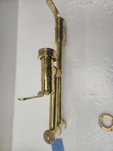 Perrin & Rowe U.4599HT-ULB-2 Wall Mount Pot Filler Faucet UNLACQUERED BRASS