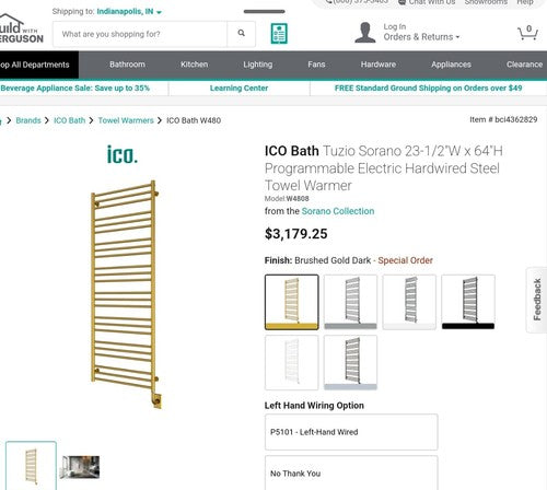 ICO Bath W4808 - Bathroom Hardware Bathroom Hardware and Accessories