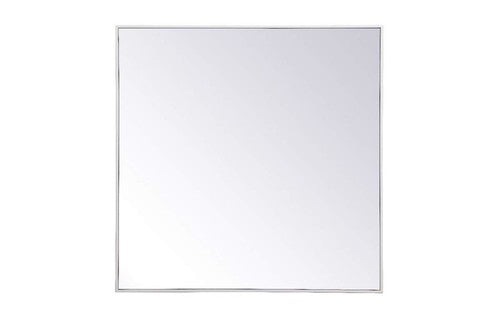 Elegant Decor Metal Frame Round Mirror 36 inch x 36 inch in White