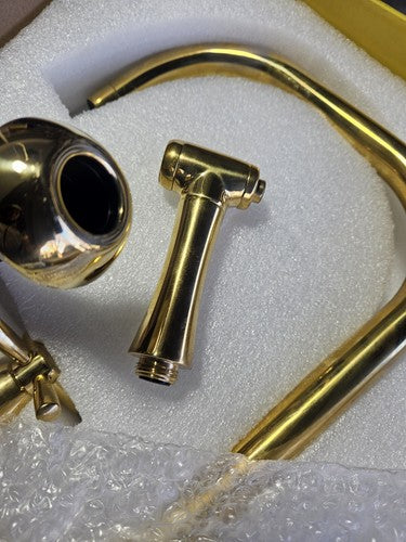 Rohl Perrin & Rowe U.4278X-ULB-2 Holborn Bridge Faucet With Sidespray