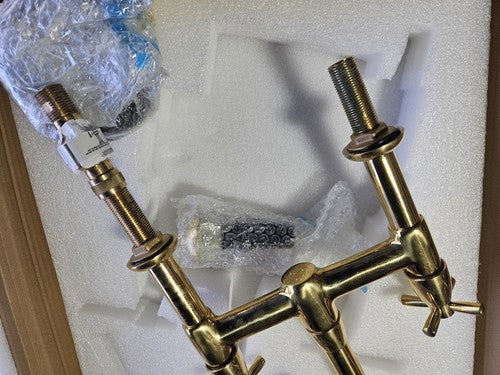 Rohl Perrin & Rowe U.4278X-ULB-2 Holborn Bridge Faucet With Sidespray