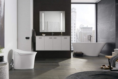 Kohler K-99573-TLC-NA Verdera 40" W x 33" H Modern Rectangular Frameless Bathroom Mirror with LED Lighting