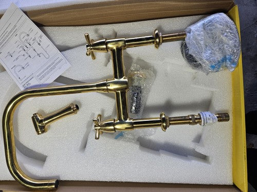Rohl Perrin & Rowe U.4278X-ULB-2 Holborn Bridge Faucet With Sidespray