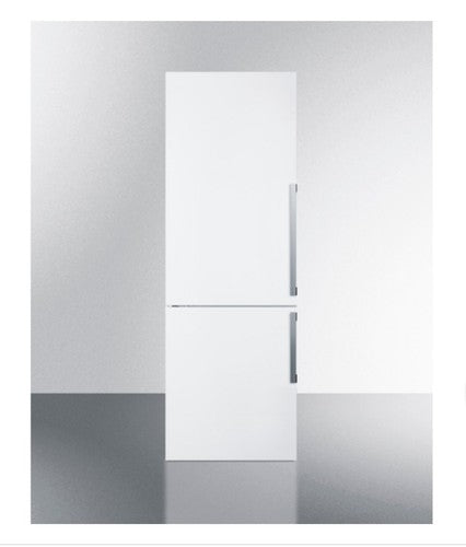 Summit Appliance FFBF241WLHD 24" Wide Bottom Freezer Refrigerator, White; Left H