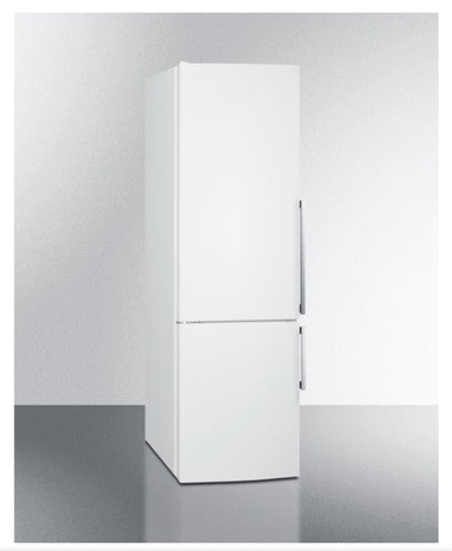 Summit Appliance FFBF241WLHD 24" Wide Bottom Freezer Refrigerator, White; Left H