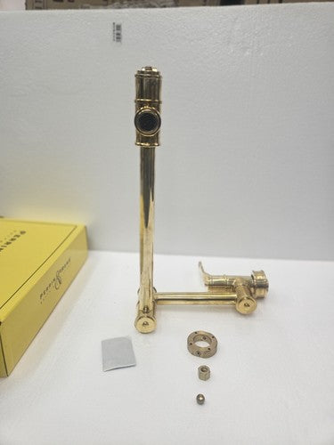 Perrin & Rowe U.4599HT-ULB-2 Wall Mount Pot Filler Faucet UNLACQUERED BRASS