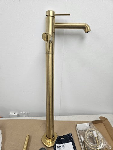 Kohler K-T27025-4-2MB Occasion Floor-Mount Bath Filler Trim with Handshower