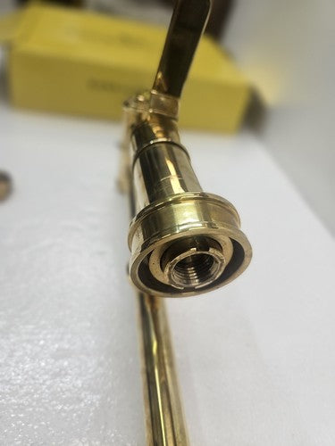 Perrin & Rowe U.4599HT-ULB-2 Wall Mount Pot Filler Faucet UNLACQUERED BRASS