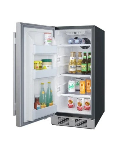 AFR152SSLH 15 Inch Wide Compact Refrigerator with LED Lighting HAS DENTS