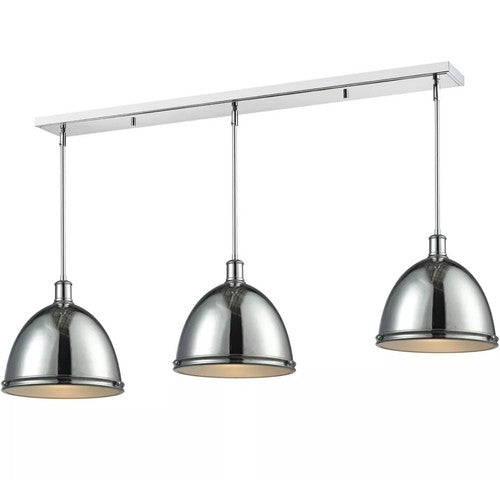 Z-Lite 711P13-3CH Mason Island Light Chrome NEW