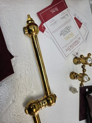 Rohl A1451XMULB-2 Wall Mount Swing Arm Pot Filler - Unlacquered Brass