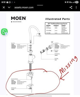 Moen S5510BG Sip Traditional Cold Only Water Dispenser