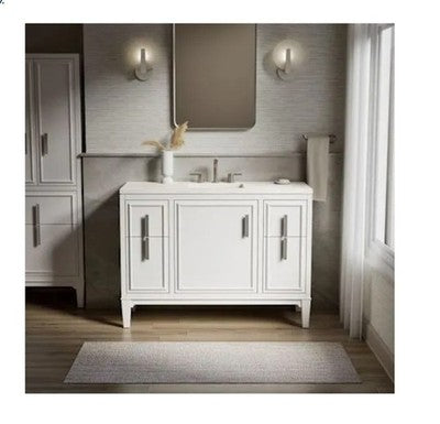 Kohle4 K-33546-ASB-0 48" Free Standing Single Basin Vanity Set with Cabinet and