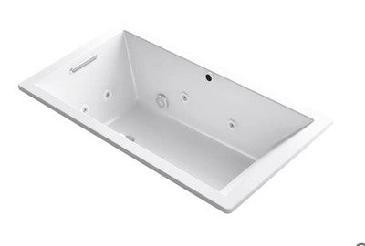 Kohler K-1173-XHGH-0 Underscore Rectangle 66" Drop In Acrylic Air Whirlpool Tub