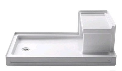 Brand NEW Kohler 1979-0 Tresham Rectangular Shower Base with Seat