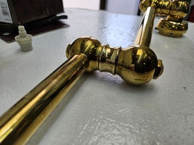 Rohl A1451XMULB-2 Wall Mount Swing Arm Pot Filler - Unlacquered Brass