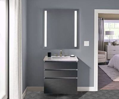 Robern YM2430RCFPD4 Vitality 24" W x 30" H Rectangular Frameless Bathroom Mirror with Light