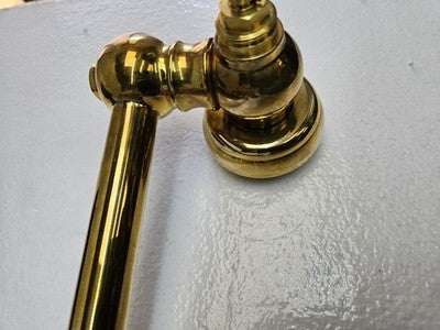 Rohl A1451XMULB-2 Wall Mount Swing Arm Pot Filler - Unlacquered Brass