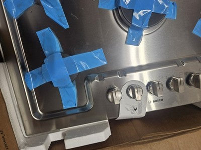 1 DING Bosch NGM8058UC 800 Series 30 Inch Wide 5 Burner Gas Cooktop with OptiSi