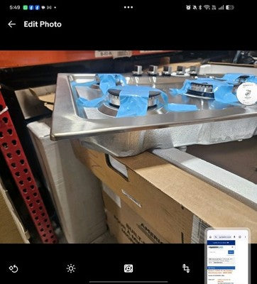 1 DING Bosch NGM8058UC 800 Series 30 Inch Wide 5 Burner Gas Cooktop with OptiSi