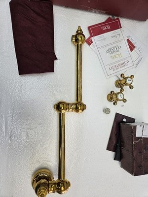 Rohl A1451XMULB-2 Wall Mount Swing Arm Pot Filler - Unlacquered Brass