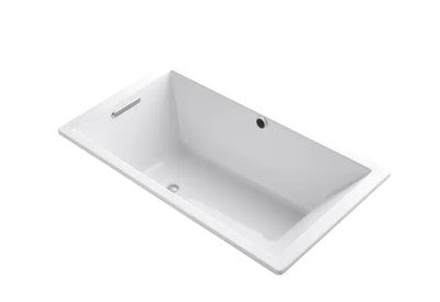Kohler K-1136-W1-0 Underscore 66" Soaking Tub with Bask Heating Technology