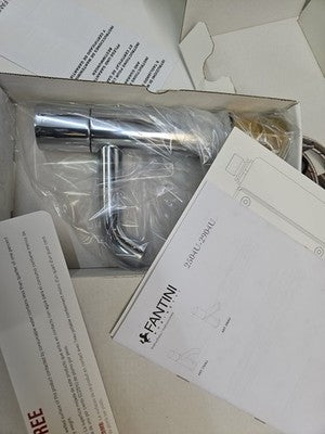 Fantini 50022504WU Single-control electronic washbasin mixer, cylindrical handle