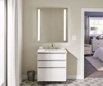 Robern YM2430RCFPD4 Vitality 24" W x 30" H Rectangular Frameless Bathroom Mirror with Light
