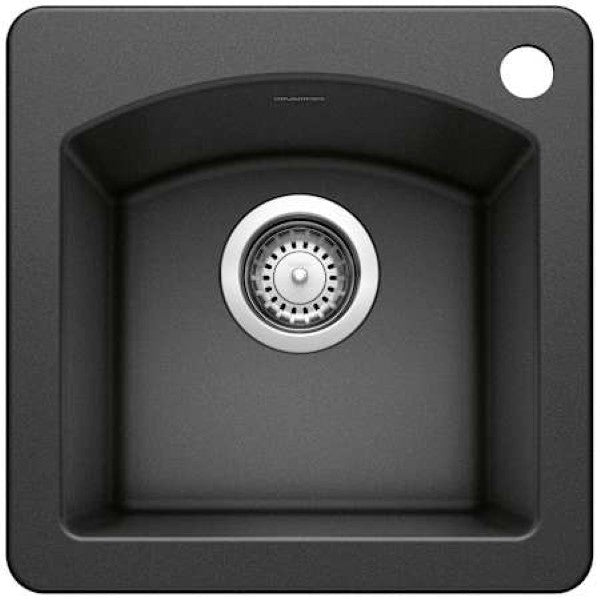 Blanco 440204 Diamond 15" Drop-In or Undermount Single Basin SILGRANIT Kitchen Bar Sink