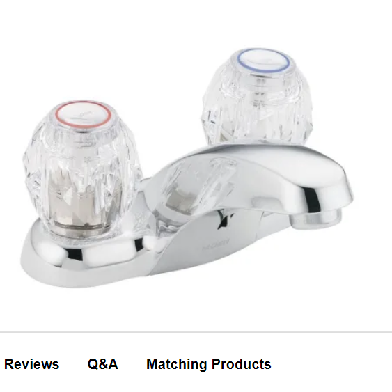 Moen 64900 Double Handle Centerset Bathroom Faucet from the Chateau Collection (Valve Included)