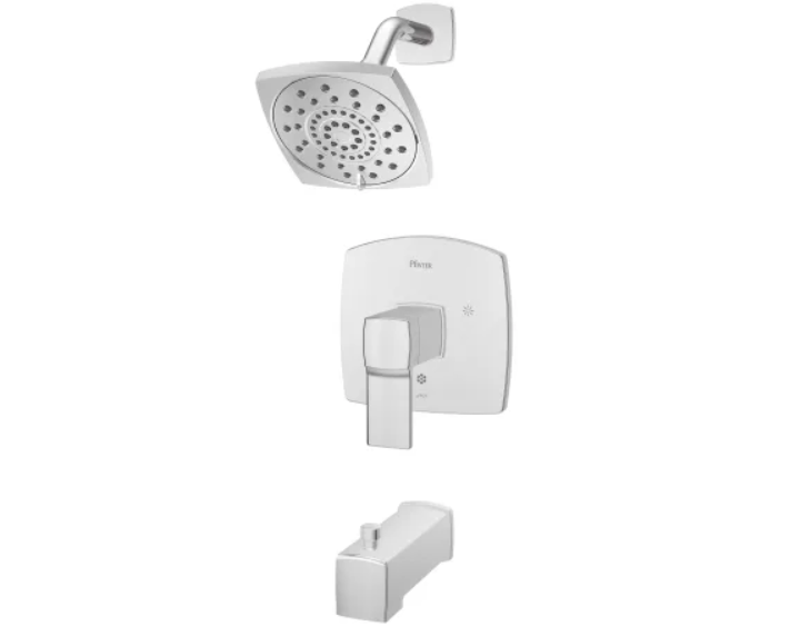 Pfister LG89-8DAC Deckard Tub and Shower Trim Package with Multi Function Shower Head