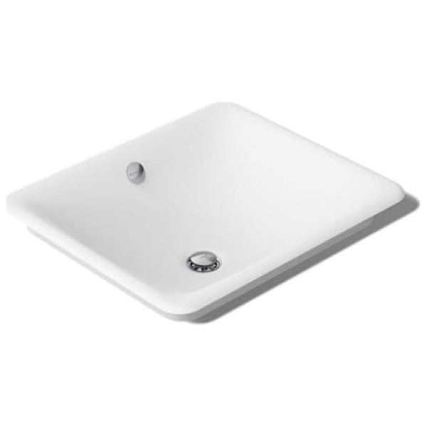 Kohler K-5400-W-0 Iron Plains 19-9-16" Drop In Enameled Cast Iron Bathroom Sink with Overflow
