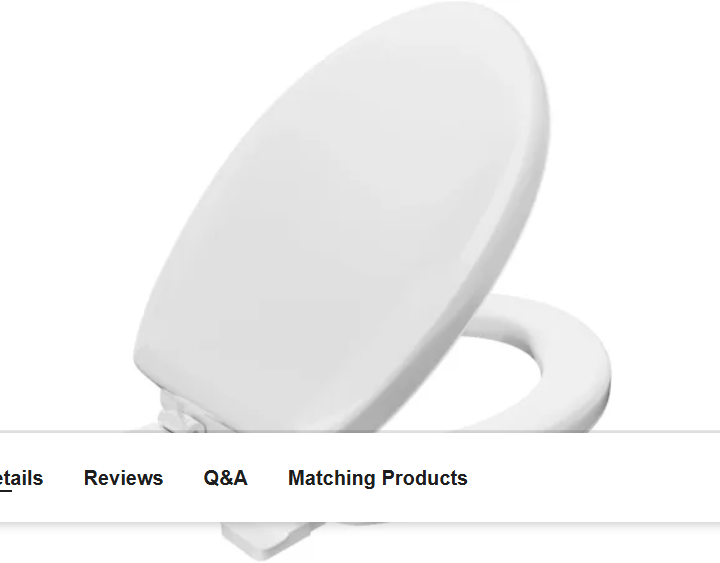 Jones Stephens C3B5E200 Elongated Closed-Front Toilet Seat and Lid