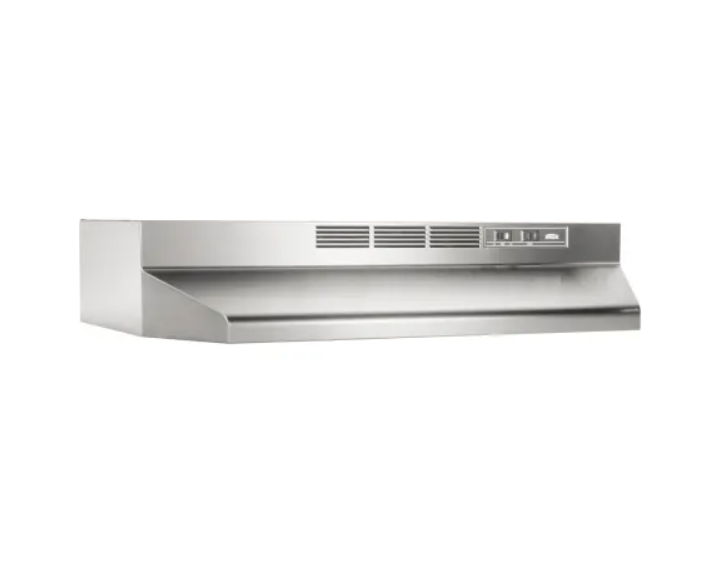 Broan 413004 #C80 30" Wide Steel Non Ducted Under Cabinet Range Hood with Ch