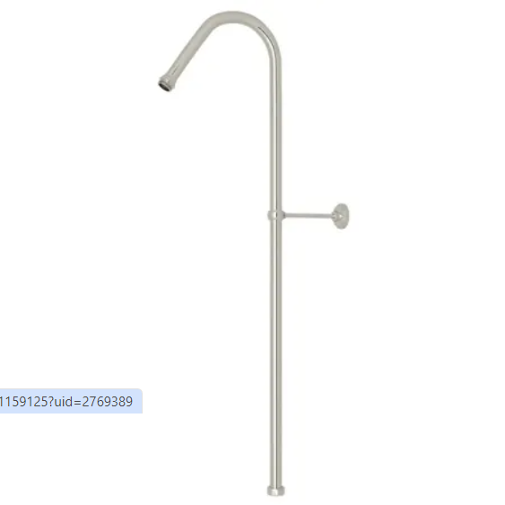 Rohl U.5392PN Perrin and Rowe 40" Rigid Hook Shower Riser