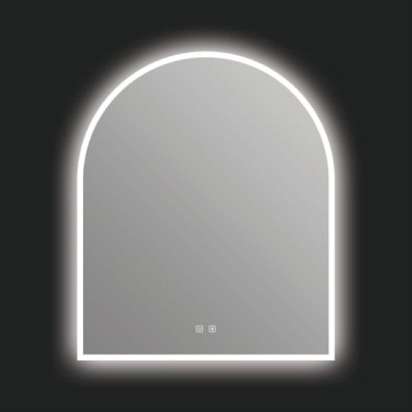 ICO Bath IG1130 Gemma 30 W x 36 H Modern Arched Aluminum Frameless Bathroom