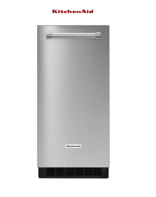 Kitchenaid KUIX335HPS 15" Automatic Icemaker NO Drain Pump - WARRANTY. READ