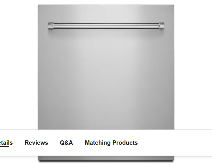 KitchenAid KDAS104HSS 24 Inch Wide Dishwasher Panel Kit