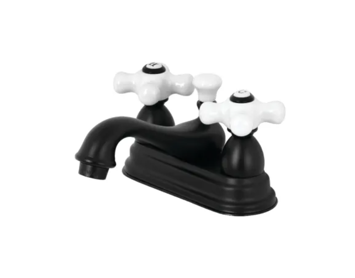 Kingston Brass KS3600PX Restoration 1.2 GPM Centerset Bathroom Faucet with Pop-Up Drain Assembly