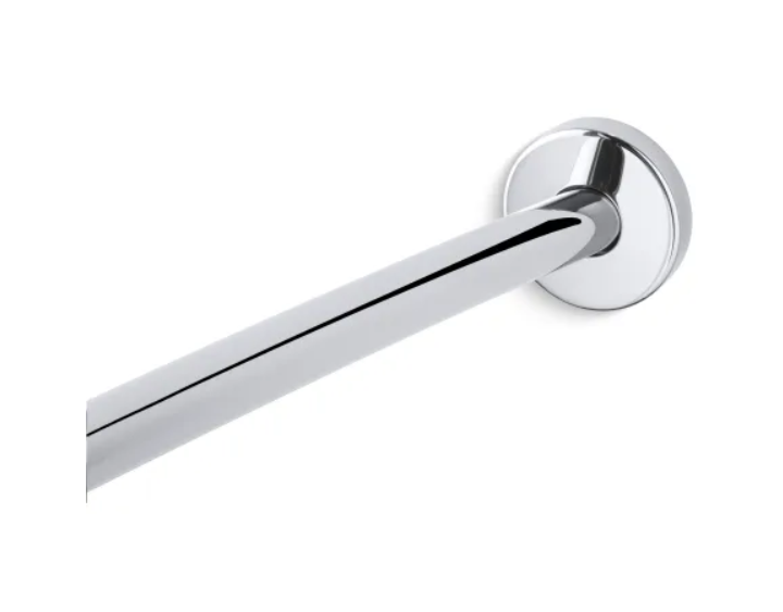 Kohler K-9351-S Expanse 60" - 72" Adjustable Curved Shower Rod with Contemporary Design