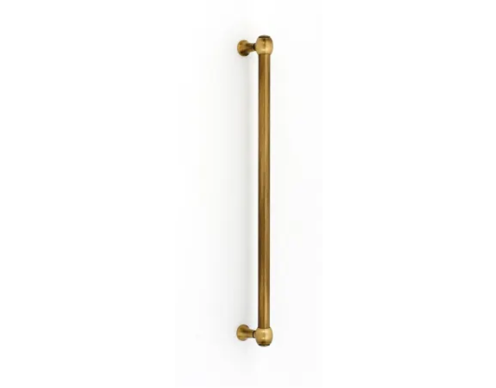 Alno D980-12-AE Royale 12" Center to Center Solid Brass Traditional Appliance Handle - Appliance Pull