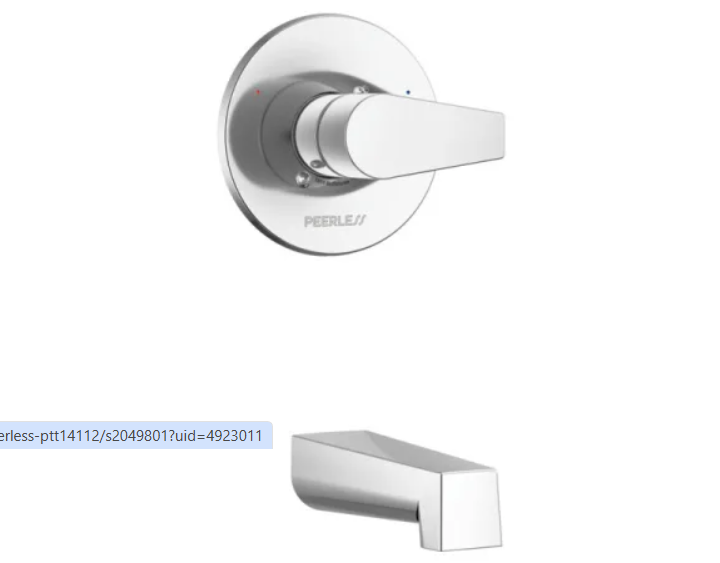 Peerless PTT14119 Xander Tub Only Trim Package