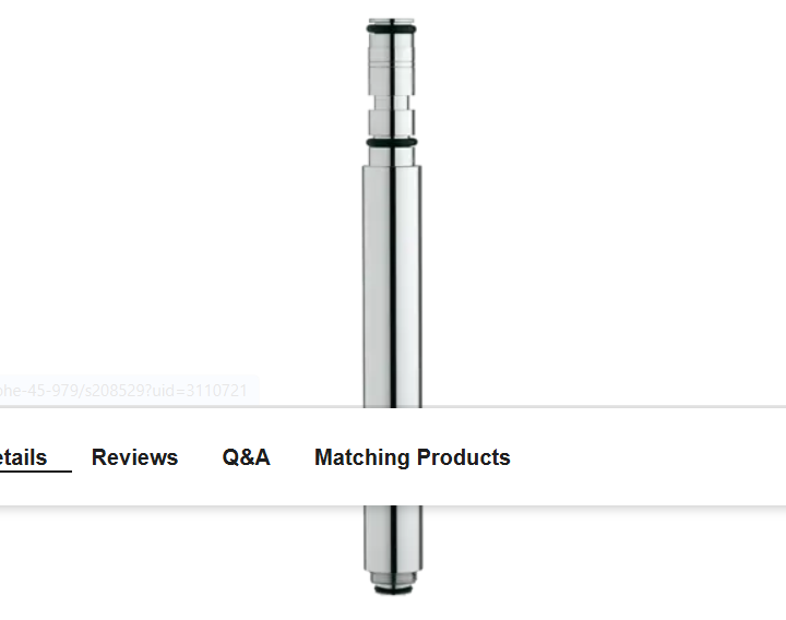 Grohe 27921000 6" Height Extension for Grohe Reto-Fit Showers