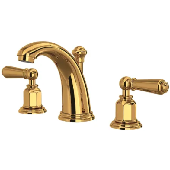 Perrin and Rowe U.3760L-EG-2 Edwardian 1.2 GPM Widespread Bathroom Faucet with Pop-Up Drain Assembly